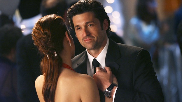 GREY'S ANATOMY - In the first hour of part two of the season finale of ABC's "Grey's Anatomy" -- "Deterioration of the Fight or Flight Response" -- Izzie and George attend to Denny as the pressure increases to find him a new heart, Cristina suddenly finds herself in charge of an ER, and Derek grapples with the realization that the life of a friend is in his hands. In the second hour, "Losing My Religion," Richard goes into interrogation mode about a patient's condition, Callie confronts George about his feelings for her, and Meredith and Derek meet about Doc. Part two of the season finale of "Grey's Anatomy" airs MONDAY, MAY 15 (9:00-11:00 p.m., ET) on the ABC Television Network. (ABC/SCOTT GARFIELD)KATE WALSH, PATRICK DEMPSEY
