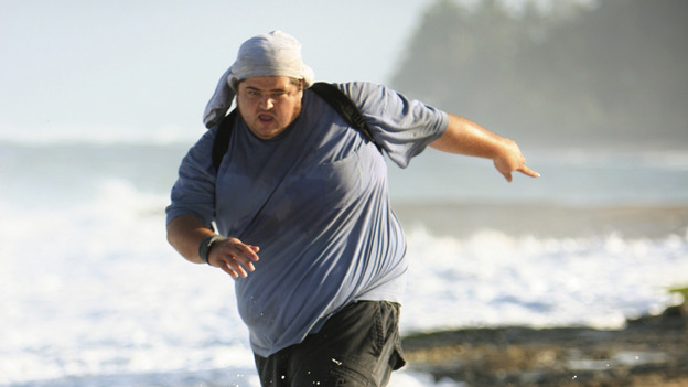102301_1262 -- LOST - "Numbers" - When Hurley becomes obsessed with the French woman and heads into the jungle to find her, Jack, Sayid and Charlie have no choice but to follow. Meanwhile, Locke asks Claire to help build a mysterious item, on "Lost," WEDNESDAY, MARCH 2 (8:00-9:03 p.m., ET), on the ABC Television Network. (ABC/MARIO PEREZ)JORGE GARCIA