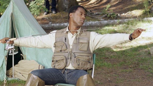 GREY'S ANATOMY - "Where the Boys Are" - The men of Seattle Grace go on a camping trip together, Addison and Callie must team up to work on a patient, Meredith assists Sloan with a procedure unlike any she has experienced, and, suspicious of her recent actions at the hospital, Bailey confronts Cristina, on "Grey's Anatomy," THURSDAY, NOVEMBER 9 (9:00-10:01 p.m., ET) on the ABC Television Network. (ABC/CRAIG SJODIN)PATRICK DEMPSEY, ISAIAH WASHINGTON