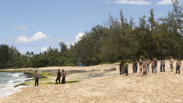 LOST -- "Live Together, Die Alone" - After discovering something odd just offshore, Jack and Sayid come up with a plan to confront "The Others" and hopefully get Walt back. Meanwhile, Eko and Locke come to blows as Locke makes a potentially cataclysmic decision regarding the "button" and the hatch, on the season finale of "Lost," WEDNESDAY, MAY 24 (9:00-11:00 p.m., ET), on the ABC Television Network. (ABC/MARIO PEREZ)MATTHEW FOX, JOSH HOLLOWAY, NAVEEN ANDREWS, EVANGELINE LILY, JORGE GARCIA