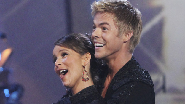DWTS 2010 ABC - Jennifer & Derek's Reaction to the Perfect Score