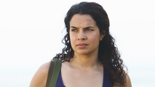 LOST - "Everybody Loves Hugo" - Hurley agonizes over what the group should do next, and Locke is curious about the new arrival to his camp, on "Lost," TUESDAY, APRIL 13 (9:00-10:02 p.m., ET) on the ABC Television Network. (ABC/MARIO PEREZ) ZULEIKHA ROBINSON