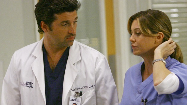 GREY'S ANATOMY - "Dream a Little Dream of Me" - Meredith is thinking of asking Derek to move in with her, on "Grey's Anatomy," THURSDAY, SEPTEMBER 25 (9:00-11:00 p.m., ET) on the ABC Television Network. (ABC/SCOTT GARFIELD) PATRICK DEMPSEY, ELLEN POMPEO