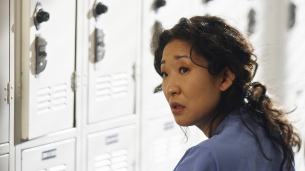 GREY'S ANATOMY - "Testing 1-2-3" - The interns take the biggest test of their careers, their first-year medical exams, as the residents attend to three injured mountain climbers. Meanwhile Callie's suspicions of George and Izzie grow, and Cristina struggles to write her wedding vows, on "Grey's Anatomy," THURSDAY, MAY 10 (9:00-10:01 p.m., ET) on the ABC Television Network. (ABC/SCOTT GARFIELD)SANDRA OH