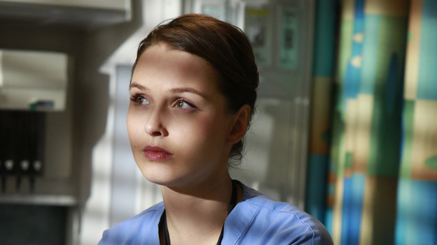 GREY'S ANATOMY - "This Is Why We Fight" - As word of Seattle Grace's financial trouble spreads, Catherine encourages Jackson to move to Boston, and the interns fear they might lose their jobs. Meanwhile, the doctors meet with a potential investor in a last-ditch effort to save the hospital, and Alex impresses Jo while caring for a patient, on "Grey's Anatomy," THURSDAY, FEBRUARY 21 (9:00-10:02 p.m., ET) on the ABC Television Network. (ABC/RON TOM)CAMILLA LUDDINGTON