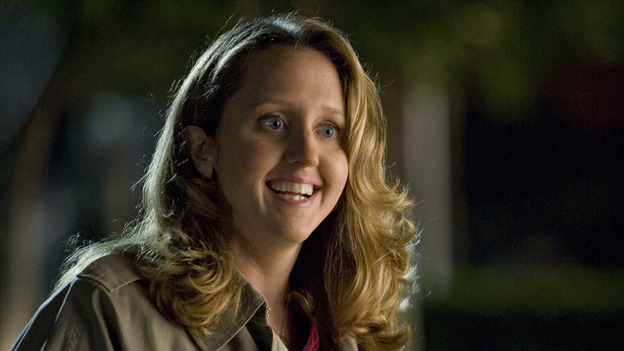GREY'S ANATOMY - "Freedom" - On the two-hour season finale of "Grey's Anatomy," Meredith and Derek have one last shot at a successful outcome in their clinical trial, as the other surgeons work together to free a boy from a hardening block of cement. Meanwhile, Izzie helps Alex care for an ailing Rebecca, and Lexie discovers critical information about George's intern status, on "Grey's Anatomy," THURSDAY, MAY 22 (9:00-11:00 p.m., ET) on the ABC Television Network. (ABC/RANDY HOLMES)BROOKE SMITH