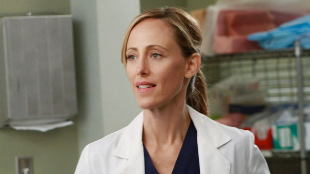 GREY'S ANATOMY - "She's Gone" - In the second hour, "She's Gone" (10:00-11:00 p.m.), news of Meredith and Derek's unsteady relationship raises a red flag for Zola's adoption counselor; Alex quickly realizes that he has become the outcast of the group after ratting out Meredith; and Cristina makes a tough decision regarding her unexpected pregnancy. Also, Chief Webber brings Henry in for a last minute surgery, alarming Teddy. "Grey's Anatomy" returns for its eighth season with a two-hour event THURSDAY, SEPTEMBER 22 (9:00-11:00 p.m., ET) on the ABC Television Network. (ABC/RON TOM)KIM RAVER