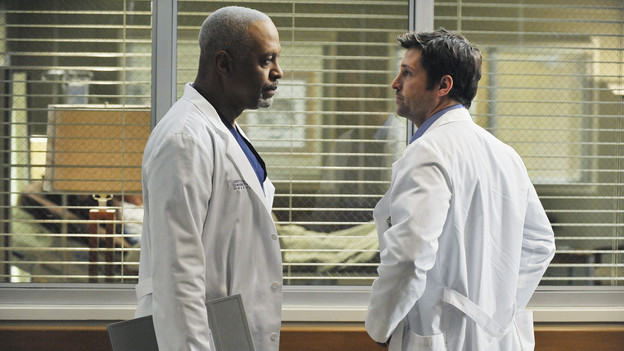 GREY'S ANATOMY - "Perfect Little Accident" - When famous surgeon Dr. Harper Avery is rushed to Seattle Grace-Mercy West, the staff is surprised to discover that one of their own is related to this legend, and his unorthodox request for his surgery causes tensions between Derek and Richard. Meanwhile Callie and Arizona try to help Teddy and Sloan move on from their pasts and find greener pastures, on "Grey's Anatomy," THURSDAY, MARCH 4 (9:00-10:01 p.m., ET) on the ABC Television Network. (ABC/ERIC MCCANDLESS)JAMES PICKENS JR., PATRICK DEMPSEY