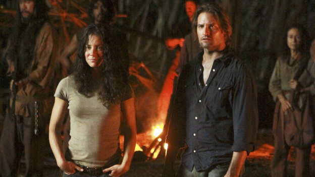 LOST - "Everybody Loves Hugo" - Hurley agonizes over what the group should do next, and Locke is curious about the new arrival to his camp, on "Lost," TUESDAY, APRIL 13 (9:00-10:02 p.m., ET) on the ABC Television Network. (ABC/MARIO PEREZ) EMILIE DE RAVIN, JOSH HOLLOWAY