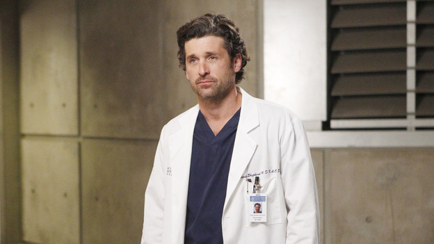 GREY'S ANATOMY - "Dark Was the Night" - Teddy puts her husband's life in the hands of her peers when Henry is sent to the OR for surgery and she's called away on another case; Meredith and Derek receive the long-awaited news about Zola; Callie and Jackson come under fire when their patient experiences post-surgery complications; and Meredith and Alex are involved in a life-threatening situation when they travel to a neighboring hospital to tend to a sick newborn, on Grey's Anatomy, THURSDAY, NOVEMBER 10 (9:00-10:02 p.m., ET) on the ABC Television Network. (ABC/JORDIN ALTHAUS)PATRICK DEMPSEY