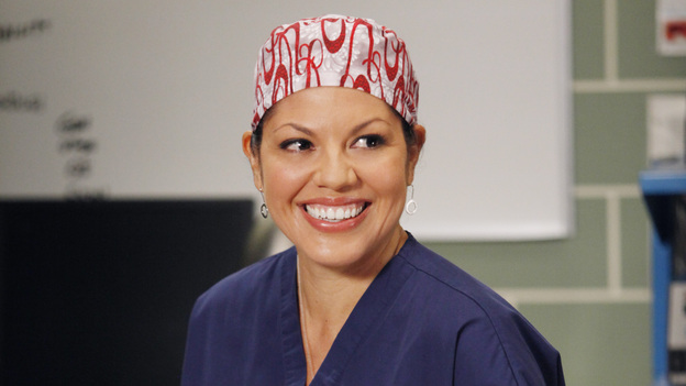 GREY'S ANATOMY - "This Magic Moment" - The doctors split into teams for a risky surgery involving conjoined twins; Bailey recruits Meredith to be a buffer between her and Ben when he puts pressure on moving their relationship to a more serious level; Richard teaches Alex a tough lesson in the OR; meanwhile Teddy questions Cristina about what exactly happened to Henry during his surgery, on Grey's Anatomy, THURSDAY, JANUARY 12 (9:00-10:02 p.m., ET) on the ABC Television Network. (ABC/KELSEY MCNEAL)SARA RAMIREZ