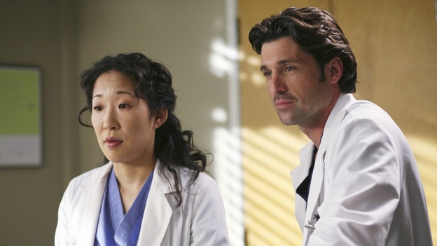 GREY'S ANATOMY - "Sometimes a Fantasy" - Cristina tries to help Preston cope with his hand tremor, Izzie attempts to return to the hospital for the first time since she quit the program, Alex deals with a patient who has a long history of injuries, and George and Callie's relationship moves forward, on "Grey's Anatomy," THURSDAY, OCTOBER 5 (9:00-10:01 p.m., ET) on the ABC Television Network. (ABC/KAREN NEAL)SANDRA OH, PATRICK DEMPSEY