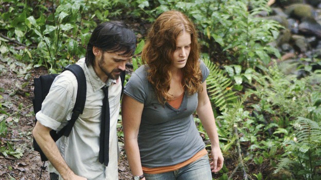 LOST -  "This Place is Death" - Faraday becomes concerned that the island's increasingly violent shifts through time are taking their toll on Charlotte, on "Lost," WEDNESDAY, FEBRUARY 11 (9:00-10:02 p.m., ET) on the ABC Television Network.  (ABC/MARIO PEREZ) JEREMY DAVIES, REBECCA MADER