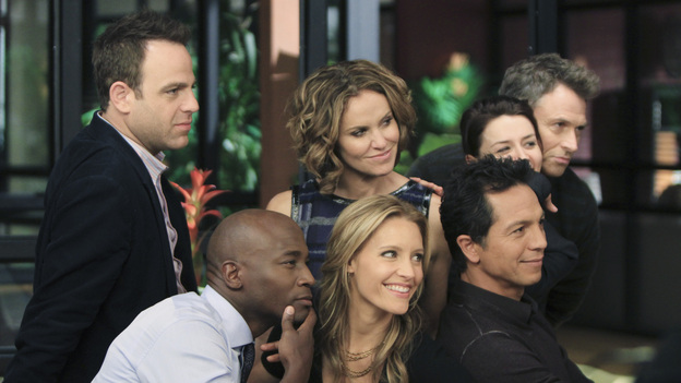 PRIVATE PRACTICE - "Who We Are" -  In the first hour or a special two-hour edition of ABC's "Private Practice," THURSDAY, NOVEMBER 17 (9:00-11:00 p.m., ET) -- entitled "Who We Are" -- the Seaside Wellness group stages an intervention for a defensive and volatile Amelia, who has resurfaced after disappearing on a 12-day drug binge with her boyfriend, Ryan. During the intervention, Amelia mercilessly attacks her friends one-by-one, and Addison, in particular, has trouble seeing her sister-in-law in her present condition. (ABC/MATT KENNEDY)PAUL ADELSTEIN, TAYE DIGGS, AMY BRENNEMAN, KADEE STRICKLAND, BENJAMIN BRATT, CATERINA SCORSONE, TIM DALY