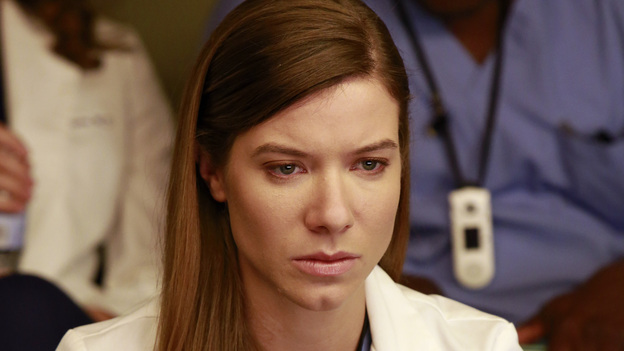 GREY'S ANATOMY - "Love Turns You Upside Down" - The new batch of interns find themselves involved in all the drama at Seattle Grace: Meredith asks Heather to go above and beyond to help fix Derek's hand; Cristina starts a healthy competition between Stephanie and Leah, which inadvertently leads to a medical emergency for Cristina's patient; Alex sees Jo in a new light as they work to save a baby's life, and April teaches Shane a valuable lesson during "lumps and bumps" duty, on "Grey's Anatomy," THURSDAY, DECEMBER 6 (9:00-10:02 p.m., ET) on the ABC Television Network. (ABC/RON TOM)TESSA FERRER