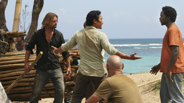102843_0144 -- LOST - "Exodus, Part II" (ABC/MARIO PEREZ)JOSH HOLLOWAY, DANIEL DAE KIM, TERRY O'QUINN, HAROLD PERRINEAU