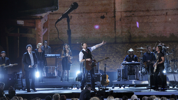 THE 46TH ANNUAL CMA AWARDS - THEATRE - "The 46th Annual CMA Awards" airs live THURSDAY, NOVEMBER 1 (8:00-11:00 p.m., ET) on ABC live from the Bridgestone Arena in Nashville, Tennessee. (ABC/KATHERINE BOMBOY-THORNTON)BLAKE SHELTON, KEITH URBAN