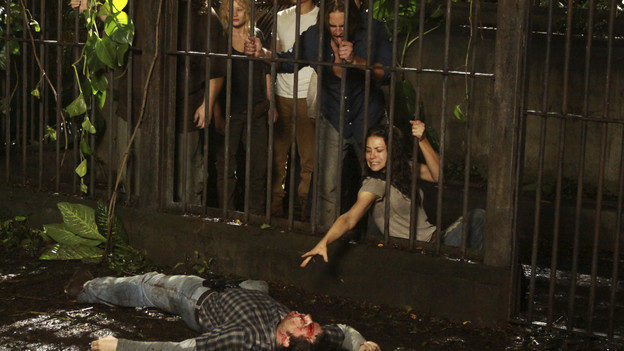 LOST - "The Candidate" - Jack must decide whether or not to trust Locke after he is asked to follow through on a difficult task, on "Lost," TUESDAY, MAY 4 (9:00-10:02 p.m., ET) on the ABC Television Network. (ABC/MARIO PEREZ) FRED KOEHLER (ON GROUND), JORGE GARCIA, EMILIE DE RAVIN, DANIEL DAE KIM, JOSH HOLLOWAY, EVANGELINE LILLY