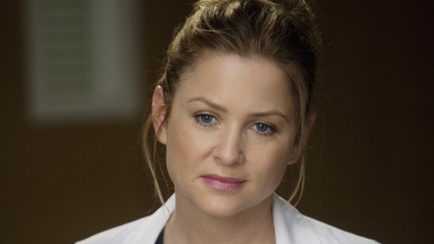 GREY'S ANATOMY - "Don't Deceive Me (Please Don't Go)" - Derek breaks ground on his Alzheimer's clinical trial and Meredith can't help but feel left out; Bailey's attempt to take the hospital into the age of new media with live tweets from the OR does not go over well with the Chief; and Callie, Mark and Arizona must learn to navigate through the pregnancy together, which starts off with Callie driving her new obstetrician (guest star Rachael Taylor) crazy, on "Grey's Anatomy," THURSDAY, FEBRUARY 3 (9:00-10:01 p.m., ET) on the ABC Television Network. (ABC/RANDY HOLMES)JESSICA CAPSHAW