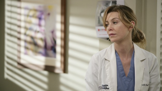 GREY'S ANATOMY - "Losing My Mind" - Dr. Wyatt refuses to let Meredith give up on therapy, Alex learns the truth about Rebecca's medical condition, the Chief insists that Erica perform a risky surgery on his mentor, and after receiving news of Burke, Cristina continues to do things contrary to her nature, going so far as cleaning her always-messy apartment, on "Grey's Anatomy," THURSDAY, MAY 15 (9:00-10:02 p.m., ET) on the ABC Television Network. (ABC/MITCH HADDAD)ELLEN POMPEO