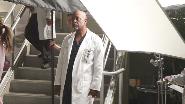 GREY'S ANATOMY - "Put Me In, Coach" - Owen stresses teamwork and moves his leadership role over to the baseball field when he signs the doctors up for a baseball league, pitting them against their biggest competition, Seattle Presbyterian; Lexie tries to hide her jealous rage when she sees Mark with a new woman, but her emotions get the better of her; Alex fights to keep Zola at Seattle Grace after it is suggested that she be moved to another hospital due to a conflict of interest with Meredith and Derek; and Richard scolds Meredith and Bailey for their feud, on Grey's Anatomy, THURSDAY, OCTOBER 27 (9:00-10:02 p.m., ET) on the ABC Television Network. (ABC/RICHARD CARTWRIGHT)JAMES PICKENS JR.