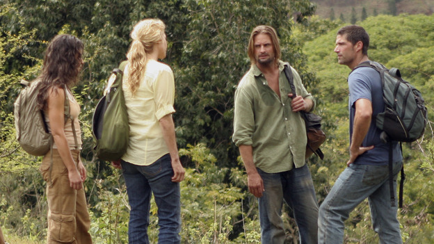 LOST - "Through the Looking Glass" - Jack and the castaways begin their efforts to make contact with Naomi's rescue ship, on the season finale of "Lost," WEDNESDAY, MAY 23 (9:00-11:00 p.m., ET), on the ABC Television Network. (ABC/MARIO PEREZ)EVANGELINE LILLY, ELIZABETH MITCHELL, JOSH HOLLOWAY, MATTHEW FOX