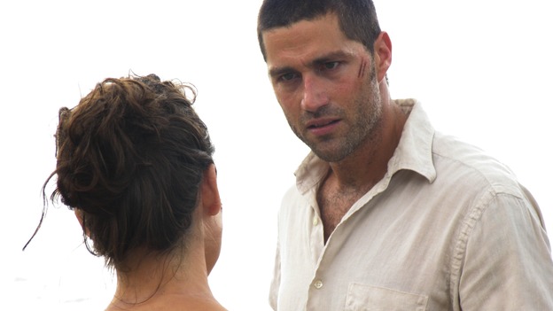 LOST - "White Rabbit" - Jack is near delirious from lack of sleep and struggles to overcome the haunting events that brought him to Australia and, subsequently, to the island. Meanwhile, Boone gets caught in a treacherous riptide, the pregnant Claire's health takes a bad turn, and a thief may have stolen the last bottles of water. Veronica Hamel ("Hill Street Blues") guest stars as Jack's mother, on "Lost," WEDNESDAY, OCTOBER 20 (8:00-9:00 p.m., ET), on the ABC Television Network. (ABC/MARIO PEREZ) EVANGELINE LILLY, MATTHEW FOX