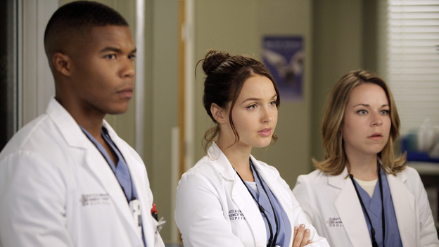 GREY'S ANATOMY - "Beautiful Doom" - In this Meredith & Cristina-centric episode, the two friends continue to cope with life after the plane crash and their ever-growing responsibilities at their respective hospitals. As Meredith juggles taking care of Zola with a case that hits close to home, Cristina assists Dr. Thomas on a challenging heart surgery, on "Grey's Anatomy," THURSDAY, NOVEMBER 8 (9:00-10:02 p.m., ET) on the ABC Television Network. (ABC/KELSEY MCNEAL)GAIUS CHARLES, CAMILLA LUDDINGTON, TINA MAJORINO