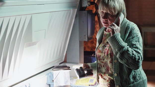 DESPERATE HOUSEWIVES - "God, That's Good" - Mrs.&nbsp;McCluskey checks on her dead husband, on "Desperate Housewives," SUNDAY, APRIL 22 (9:00-10:01 p.m., ET) on the ABC Television Network. (ABC/RON TOM) KATHRYN JOOSTEN