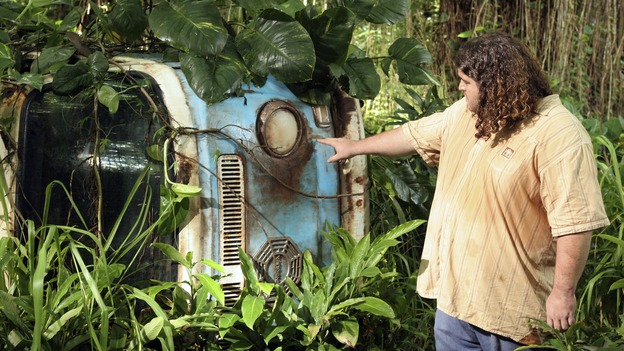 LOST - "Tricia Tanaka Is Dead" - Hurley's discovery of an old, wrecked car on the island leads him on a mission of hope not only for himself, but for a fellow survivor in need of some faith. Meanwhile, Kate and Sawyer reunite with their fellow castaways, but Kate is still torn about leaving Jack behind with "The Others," on "Lost," WEDNESDAY, FEBRUARY 28 (10:00-10:00 p.m., ET), on the ABC Television Network. (ABC/MARIO PEREZ)JORGE GARCIA