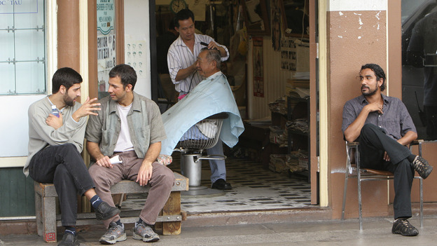 LOST - "The Greater Good" - Sayid and his former college roommate, Essam, who had since become a terrorist, on "Lost,"&nbsp;THURSDAY, MAY 4 on the ABC&nbsp;Television Network. (ABC/MARIO PEREZ) DONNIE KESHAWARZ, DARIUSH KASHANI, NAVEEN ANDREWS