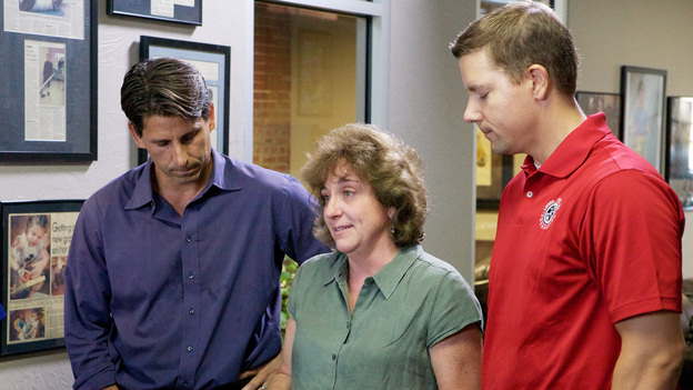 SECRET MILLIONAIRE - "Chuck Runyon and Dave Mortensen: Oklahoma City, OK" -- On this week's episode of "Secret Millionaire," self-made millionaires and co-founders of the world's fastest growing fitness club chain, Anytime Fitness, Chuck Runyon and Dave Mortensen, will visit one of the roughest neighborhoods of Oklahoma City, an area stricken by poverty, rampant unemployment and homelessness. During their weeklong stay, Runyon and Mortensen will need to survive on less than $75, the equivalent of welfare assistance for two single individuals. No strangers to hard work, these close friends and business partners will seek out deserving people and organizations that are making a real difference, volunteer with disabled citizens and at risk youth, and ultimately surprise these heroes with donations of hundreds of thousands of dollars from their own fortunes and hope for the future, on "Secret Millionaire" SUNDAY, JUNE 10 (8:00-9:00 p.m., ET) on the ABC Television Network. (ABC/SHANE BEVEL)CHUCK RUNYON, PAM TIMMONS, CHARLES F. SWEARINGTON