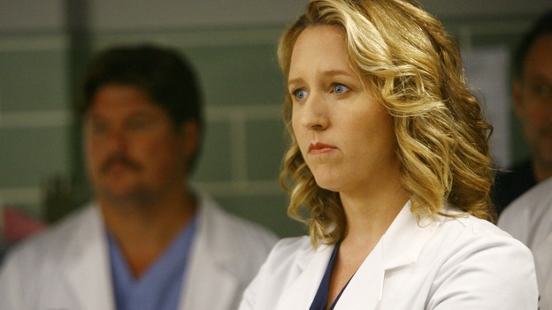 GREY'S ANATOMY - "Dream a Little Dream of Me" - Dr. Erica Hahn, on "Grey's Anatomy," THURSDAY, SEPTEMBER 25 (9:00-11:00 p.m., ET) on the ABC Television Network. (ABC/SCOTT GARFIELD) BROOKE SMITH