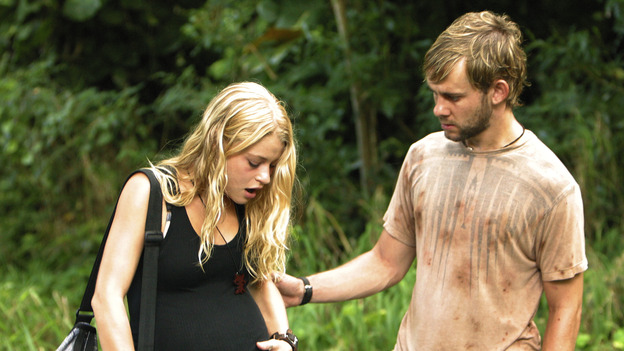LOST - "Raised By Another" - Jack, Kate and Charlie wonder if Claire's disturbing nightmares might be coming true to threaten her life and the life of her unborn child, and a missing castaway returns with frightening news about what lies just beyond the mountains, on "Lost," WEDNESDAY, DECEMBER 1 (8:00-9:01 p.m., ET), on the ABC Television Network. (ABC/MARIO PEREZ) EMILIE DE RAVIN, DOMINIC MONAGHAN