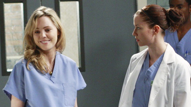 GREY'S ANATOMY - "These Ties That Bind" - Sadie pushes the Interns to go even further with their practicing, on "Grey's Anatomy," THURSDAY, NOVEMBER 13 (9:00-10:01 p.m., ET) on the ABC Television Network. (ABC/RON TOM) MELISSA GEORGE, CHYLER LEIGH, BRANDON SCOTT