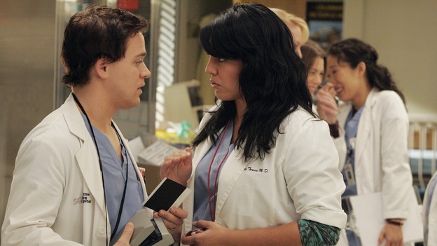 GREY'S ANATOMY - "Walk on Water" - Beginning February 8, Grey's Anatomy enters a three-episode story arc that will challenge the interns of Seattle Grace -- and "Grey's" fans as well -- like never before. "Walk on Water" airs THURSDAY, FEBRUARY 8 (9:00-10:00 p.m., ET) on the ABC Television Network. Elizabeth Reaser (Independent Spirit Award winner for "Sweet Land") guest stars as a patient over multiple episodes. (ABC/VIVIAN ZINK)T.R. KNIGHT, SARA RAMIREZ, KATHERINE HEIGL, ELLEN POMPEO, SANDRA OH