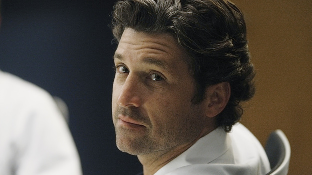 GREY'S ANATOMY - "What Is It About Men" - The doctors of Seattle Grace are called upon to man up when a stampede at a comic book convention causes an influx of colorful characters in the ER&Ntilde;blurring the lines of fantasy and reality; Mark shows his softer side with baby Sofia when Arizona and Callie go out of town, but at work he continues to give Jackson a hard time; Ben returns to the ER, only to find that Nurse Eli has moved in on Bailey; and the male doctors bond over their frustrations with women, on a special all-boys episode of "Grey's Anatomy," THURSDAY, OCTOBER 6 (9:00-10:02 p.m., ET) on the ABC Television Network. (ABC/VIVIAN ZINK)PATRICK DEMPSEY