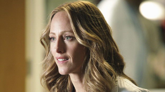 GREY'S ANATOMY - "Adrift and at Peace" - Despite Meredith's objections to the idea, a concerned Derek takes Cristina on a fishing trip in order to get away from it all, while Teddy, feeling directionless without Cristina, directs all of her efforts and compassion towards a dying patient (played by Scott Foley) who lacks the proper insurance to seek medical treatment, on "Grey's Anatomy," THURS., DECEMBER 2 (9:00-10:01 p.m., ET) on the ABC Television Network. (ABC/ADAM TAYLOR)KIM RAVER