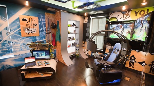 EXTREME MAKEOVER HOME EDITION - "Simpson Family," - Skateboarding/Video Game Room   Picture,   on "Extreme Makeover Home Edition," Sunday, January 16th   (8:00-9:00 p.m.   ET/PT) on the ABC Television Network.