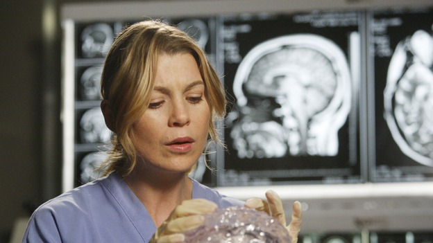 GREY'S ANATOMY - "The Becoming" - The nurses' objections to McSteamy's trysts lead to the instating of a new "date and tell" policy. Meanwhile news of Burke's latest career achievements force Cristina to face her feelings for her ex, Meredith and Derek admit a veteran soldier into their clinical trial, and Callie turns to Sloan in her time of need, on "Grey's Anatomy," THURSDAY, MAY 8 (9:00-10:02 p.m., ET) on the ABC Television Network. (ABC/VIVIAN ZINK)ELLEN POMPEO