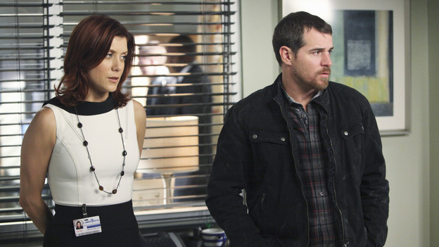 PRIVATE PRACTICE - "Eyes Wide Open" - When famed neurosurgeon Dr. Ginsberg and her team pay a visit to St. Ambrose to save the life of Kayla, Addison is shocked to see Amelia Shepherd - Derek's younger sister on the team. But Amelia's presence causes strife between Addison, Sam and Pete when she claims she can save Kayla's life after Dr. Ginsberg declares nothing can be done. Meanwhile Charlotte seeks from Cooper's with a sex education seminar for the elderly that only leads to more tension between the two, as they try to figure out how to work together, on "Private Practice," THURSDAY, APRIL 1 (10:01-11:00 p.m., ET) on the ABC Television Network. (ABC/ADAM LARKEY)KATE WALSH, CATERINA SCORSONE