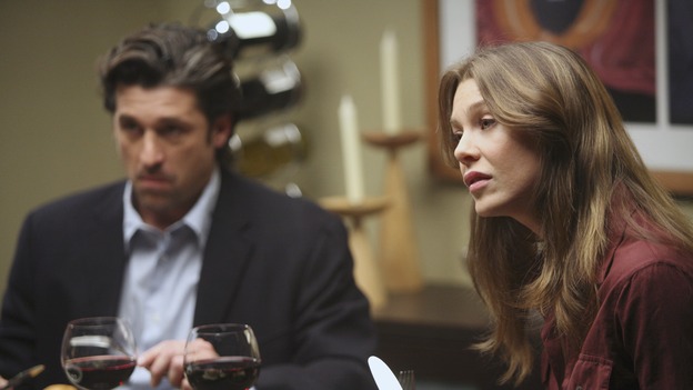GREY'S ANATOMY - "Great Expectations" - While rumors of the Chief's departure spread among the hospital staff, Bailey proposes the creation of a free clinic, and a Seattle Grace doctor receives a proposal of a different sort, on "Grey's Anatomy," THURSDAY, JANUARY 25 (9:00-10:01 p.m., ET) on the ABC Television Network. (ABC/DANNY FELD)PATRICK DEMPSEY, ELLEN POMPEO