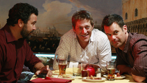 DESPERATE HOUSEWIVES - "You're Gonna Love Tomorrow" - Bob and Lee chat with&nbsp;Carlos at another Wisteria Lane event.&nbsp;