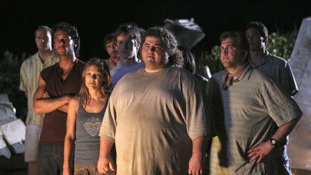LOST - "Expos" - Hurley begins to suspect that Sawyer may be involved in an island mystery surrounding two fellow survivors, and Sun learns the truth about her past kidnapping attempt by "The Others," on "Lost," WEDNESDAY, MARCH 28 (10:00-11:00 p.m., ET), on the ABC Television Network. (ABC/MARIO PEREZ)RODRIGO SANTORO, KIELE SANCHEZ, WILLIAM MAPOTHER, JORGE GARCIA, DANIEL ROEBUCK