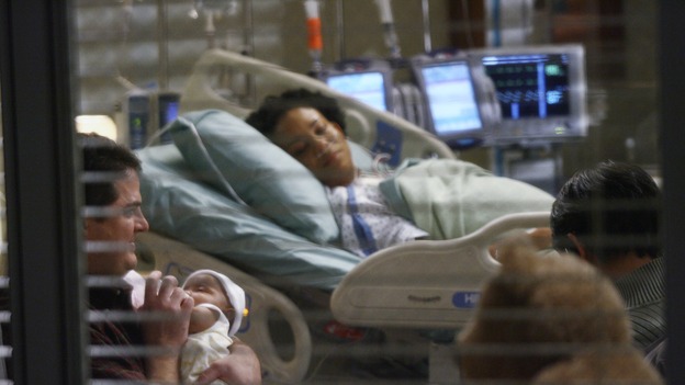 GREY'S ANATOMY - "Didn't We Almost Have It All" - Cristina and Burke's wedding day arrives - along with the interns' first exam results - and a successor to the Chief is named, as Callie and George make a big decision about their relationship, on the Season Finale of "Grey's Anatomy," THURSDAY, MAY 17 (9:00-10:07 p.m., ET) on the ABC Television Network. (ABC/SCOTT GARFIELD)STEVEN W. BAILEY, AASHA DAVIS