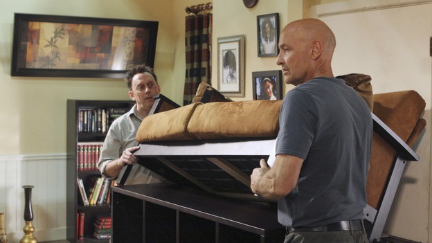 LOST - "The Shape of Things to Come" - Locke's camp comes under attack, and Jack tries to discover the identity of a body that has washed ashore, on "Lost," THURSDAY, APRIL 24 (10:01-11:00 p.m., ET) on the ABC Television Network. (ABC/MARIO PEREZ)MICHAEL EMERSON, TERRY O'QUINN
