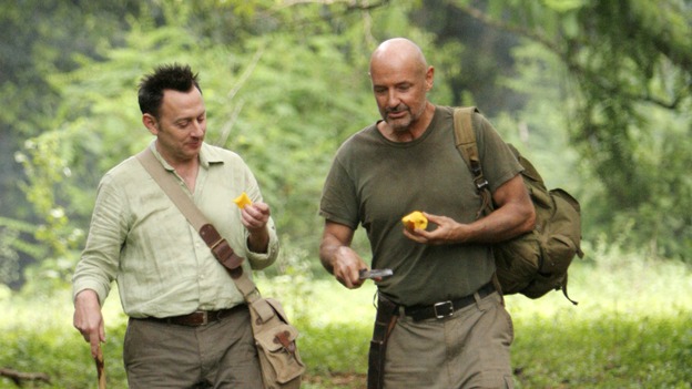 LOST - "The Man Behind the Curtain" - Ben begrudgingly begins to introduce Locke to the secrets of the island, beginning with the mysterious Jacob. Meanwhile, Juliet's secret goes public, on "Lost," WEDNESDAY, MAY 9 (10:00-11:00 p.m., ET), on the ABC Television Network. (ABC/MARIO PEREZ)MICHAEL EMERSON, TERRY O'QUINN