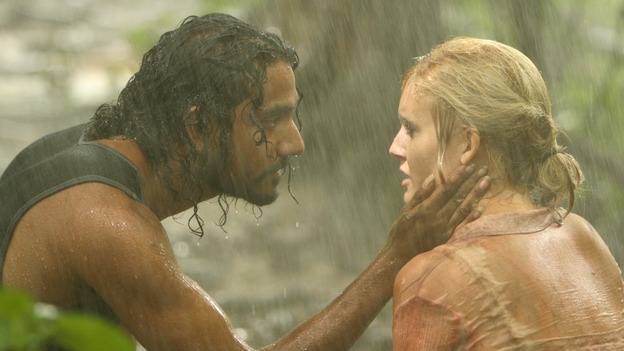 LOST - "Abandoned" - Sawyer's wound becomes life-threatening as he, Michael and Jin make their way through the interior of the island with the tail section survivors. Meanwhile, Shannon is once again haunted by visions of Walt, and Charlie becomes jealous of Locke's interest in Claire, on "Lost," WEDNESDAY, OCTOBER 26 (9:00-10:00 p.m., ET), on the ABC Television Network. (ABC/MARIO PEREZ)NAVEEN ANDREWS, MAGGIE GRACE