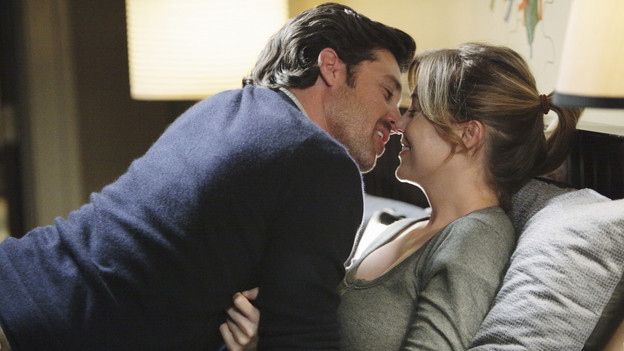 GREY'S ANATOMY - "Can't Fight Biology" - Things are hostile on all fronts when a visit to the obstetrician results in some disturbing news for Meredith and Derek, and Lexie loses it when she notices Meredith and April getting closer. Meanwhile a car crash brings in multiple traumas and Jackson tries using his physical attributes to get ahead in the operating room, while Cristina's self-doubt carries outside of the hospital and into her house hunting with Owen, on "Grey's Anatomy," THURSDAY, OCTOBER 14 (9:00-10:01 p.m., ET) on the ABC Television Network. (ABC/ADAM TAYLOR)PATRICK DEMPSEY, ELLEN POMPEO