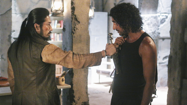 LOST - "Sundown" - Sayid is faced with a difficult decision, and Claire sends a warning to the temple inhabitants, on "Lost," TUESDAY, MARCH 2 (9:00-10:00 p.m., ET) on the ABC Television Network. (ABC/MARIO PEREZ)HIROYUKI SANADA, NAVEEN ANDREWS